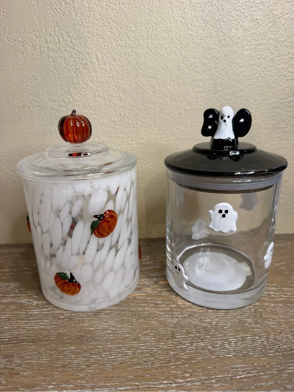 New Cook With Color Ghost/ pumpkin Halloween Icon Treat Gifting Jars bundle